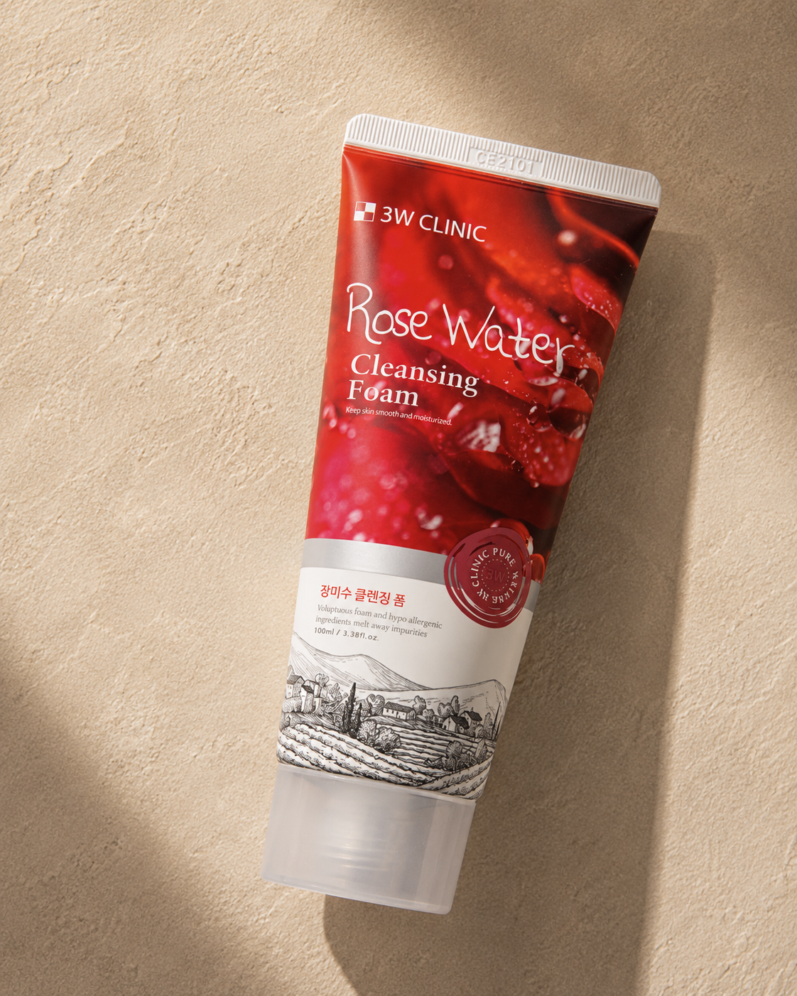 3W Clinic Rose Cleansing Foam (100ml)